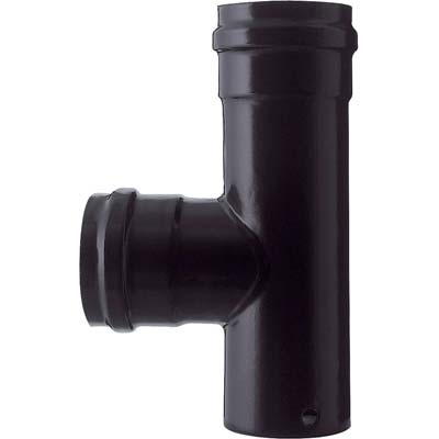 TUBO A TEE PELLET MFF NERO OPACO SAVE - CM  8 MFF