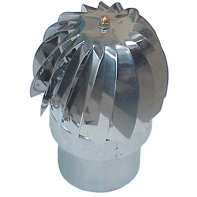 VENTOLINO GIREVOLE BASE TONDA MASCHIO INOX 304 - CM 15