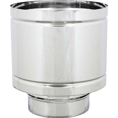 TERMINALE SCARICO A BOTTE MASCHIO ACCIAIO INOX 304 - CM  8 H.CM 15