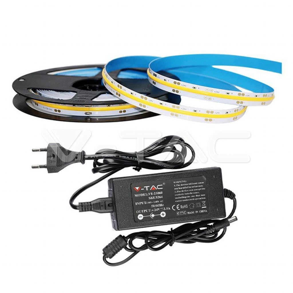 LED Strip Set 280 COB IP20 4000K 10W DC24V 800 lm/m (2653 + 3264)