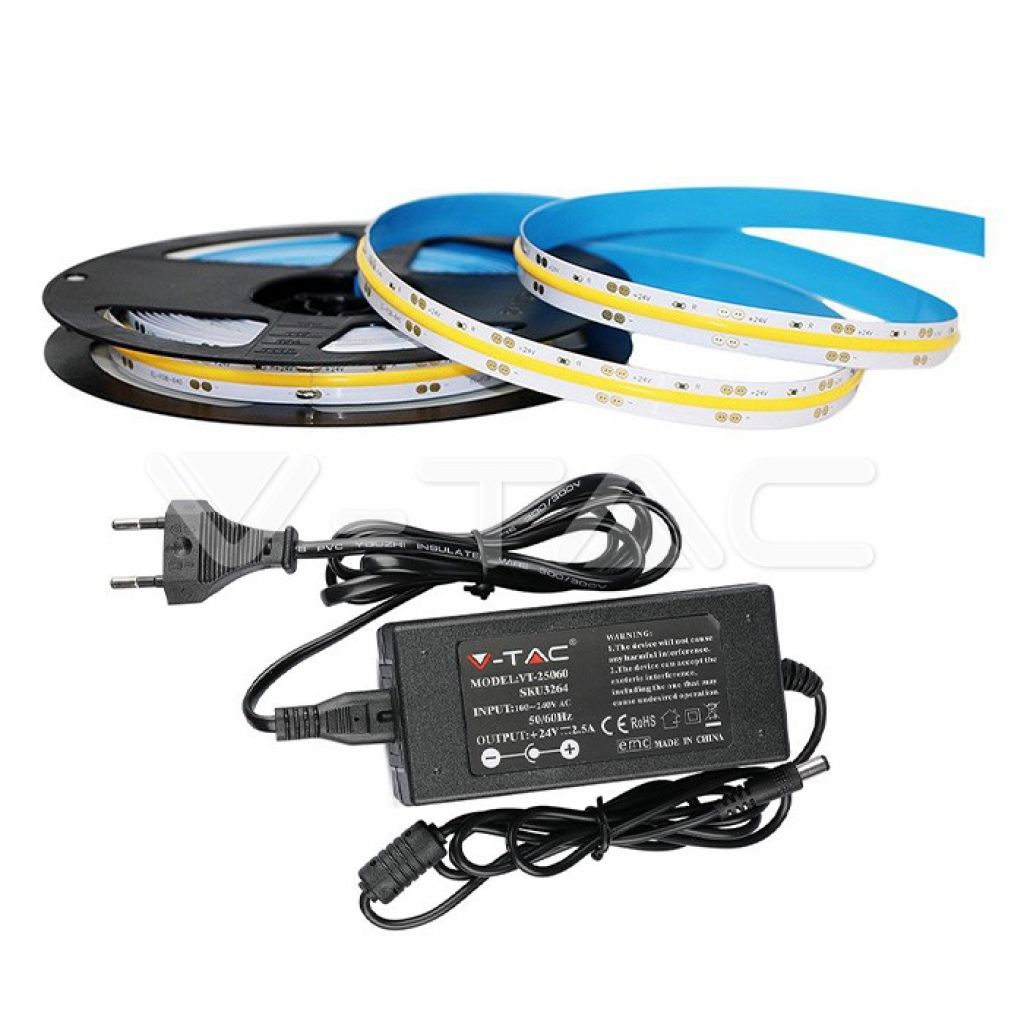 LED Strip Set 512 COB IP20 4000K 12W DC24V 1000 lm/m (2668 + 3264)