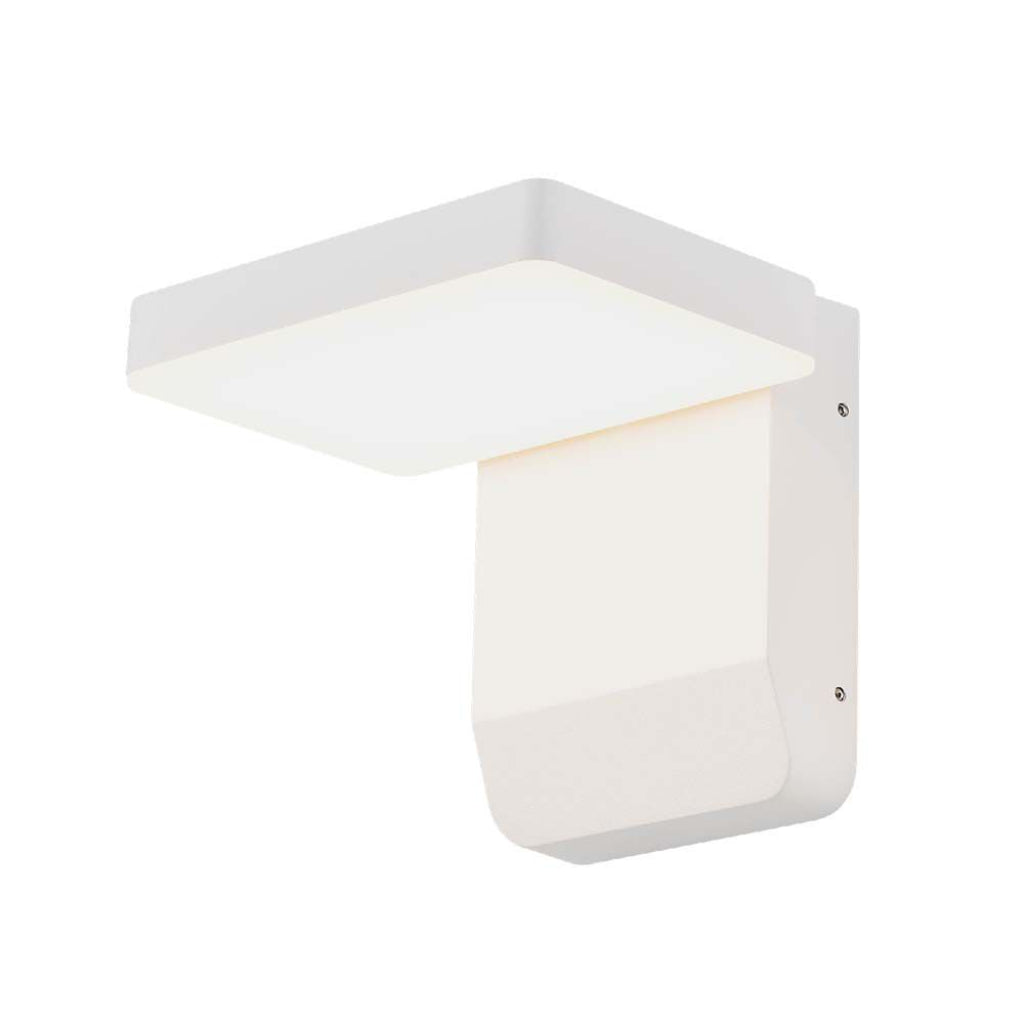 17W LED Wall Light 4000K White Body Square IP65