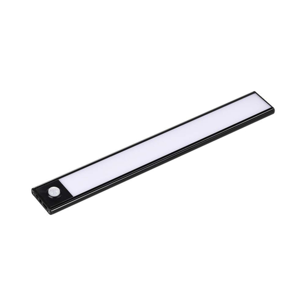 Lampada LED da Armadio ricaricabile Micro-USB 2,2.5W Sensore PIR Colore Nero 60cm 3000K IP20