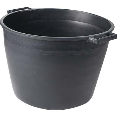 CASSA PORTA MACERIE ICS - FONDO TONDO PE NERO CM 47 H.CM 33 LITRI 40