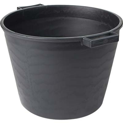 CASSA PORTA MACERIE ICS - FONDO TONDO PE NERO CM 40 H.CM 30 LITRI 25