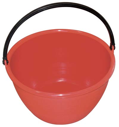 CESTA RACCOLTA TONDA STEFANPLAST - PPL ROSSO LT 20