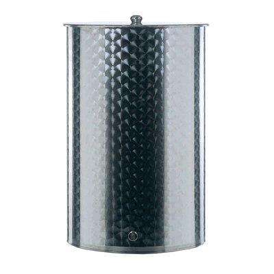 SERBATOIO + COPERCHIO BELVIVERE - INOX SALDATO FIORETT LT  400 CM 69 H.CM 115 1F