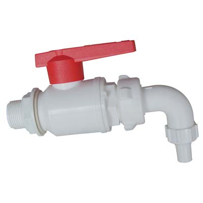 RUBINETTO A SFERA PP + BECCUCCIO - PP MM 20X1/2M