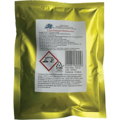 METABISOLFITO POTASSICO ENOLOGICO E224 - GR 250