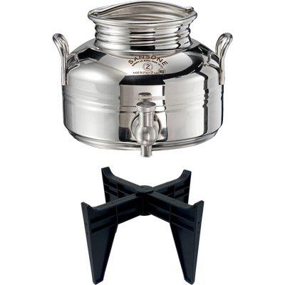 MINI FUSTINO SALDATO GIOIELLO SANSONE - INOX 18/10 LT 2
