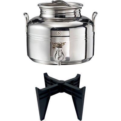 MINI FUSTINO SALDATO GIOIELLO SANSONE - INOX 18/10 LT 5
