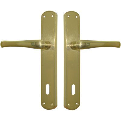 MANIGLIA RIO FORO PATENT - OTTONE LUCIDO Q8 I.MM 70 CF=PZ 2