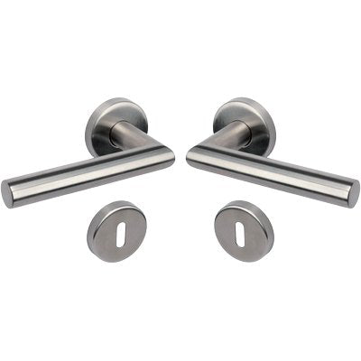 MANIGLIA NOVANTA ROSETTA FORO PATENT COTTALI - ACCIAIO INOX SATINATO CF=PZ 2