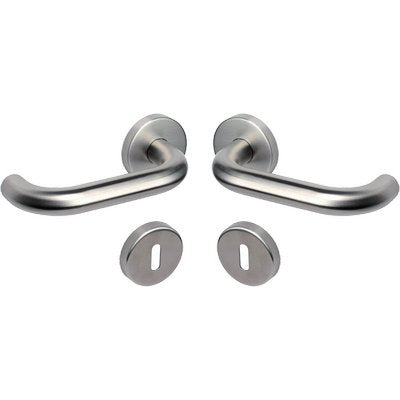 MANIGLIA OLARIX ROSETTA FORO PATENT COTTALI - ACCIAIO INOX SATINATO CF=PZ 2