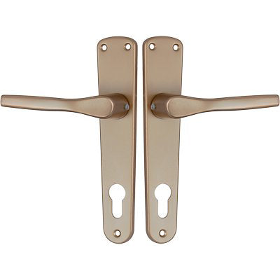 MANIGLIA GABRY PLACCA FORO SAGOMATO - ALLUMINIO BRONZATO PLACCA Q8 I.MM 90 CF=PZ 2