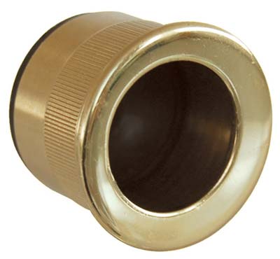 MANIGLIA A DITALE INCASSO TONDA COTTALI - MM 25x12 OTTONE LUCIDO