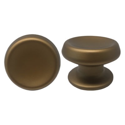 POMOLO X PORTONE 166 SAGUATTI - ALLUMINIO BRONZO SATINATO D.MM 80 BASE D.MM 70