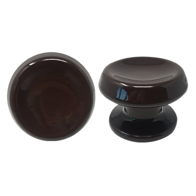 POMOLO X PORTONE 866 SAGUATTI - ALLUMINIO MARRONE RAL 8017 D.MM 80 BASE D.MM 70