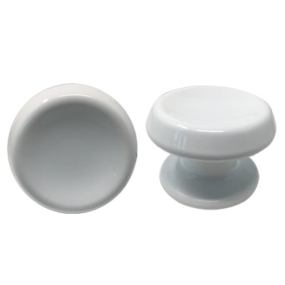 POMOLO X PORTONE 866 SAGUATTI - ALLUMINIO BIANCO RAL 9010 D.MM 80 BASE D.MM 70