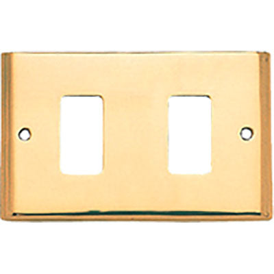 PLACCA COPRIFRUTTI COTTALI - OTTONE POSTI 2 MM 125X74 MAGIC/VENUS