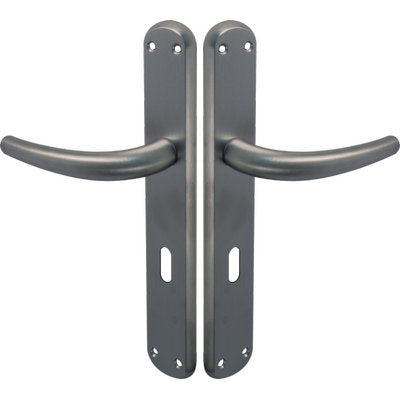 MANIGLIA TORINO CROMO FORO PATENT - ZAMA CROMO SATINATA+Q8 I.MM 90 CF=PZ 2
