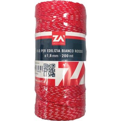 FILO EDILIZIA BIANCO/ROSSO - PPL MT 200
