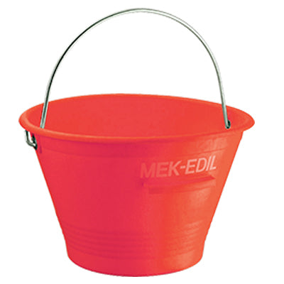 SECCHIO MURATORE MEK-EDIL - PE ROSSO D.CM 36 LITRI 14 M.ZINCATO