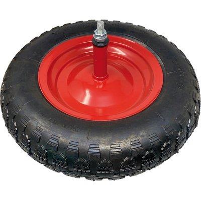 RUOTA PNEUMATICA X CARRIOLA WORKIT - 3.50X8" DISCO METALLO ASSE MM 12X260 +PFU