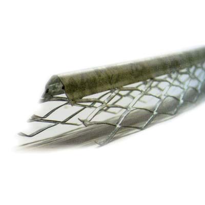 PARASPIGOLO INTONACO MICROSTIRATO - ALLUMINIO 5 MAGLIE MM 40X40H.CM 280