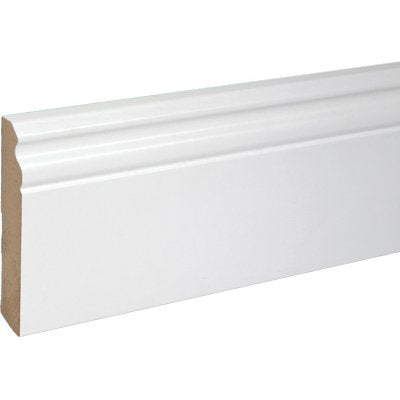 BATTISCOPA BAROCCO PIRCHER - MDF BIANCO MM 18X100 H.MM 2250
