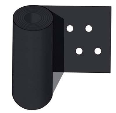 FOGLIA POLIETILENE NERA FORO DOPPIO SELF - MM 0,05 PASSO CM 30X30 H.CM 120 L.MT  50 CA
