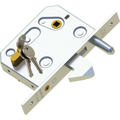 SERRATURA CANCELLO INFILARE 350 COMBI - B.Q ZINC F.MM 25 C.SAGOM M1+Q8 E.MM 60