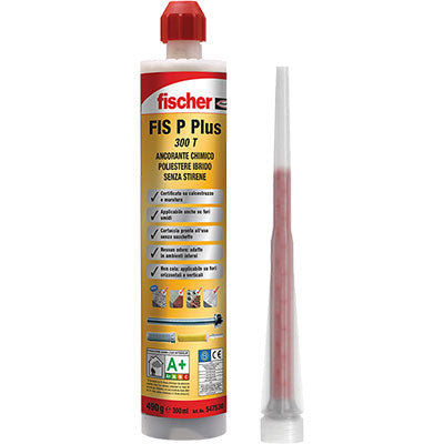 ANCORANTE CHIMICO FIS P PLUS 300 T FISCHER - POLIESTERE IBRIDO ML 300