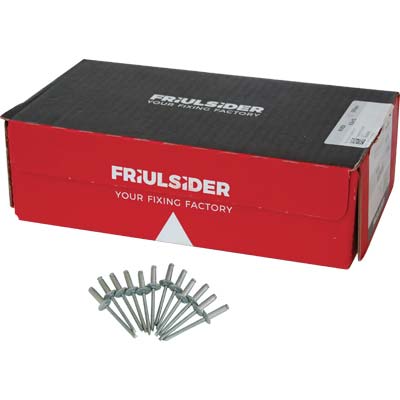 RIVETTO A STRAPPO ALLUMINIO TESTA LARGA FRIULSIDER - MM 4,8X16 TESTA MM 14 CF=PZ 500