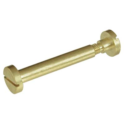 VITE GIUNZIONE MOBILI CANNOCCHIALE OTTONE - ORO LUCIDO MM 6 VITE M 5 MM 30