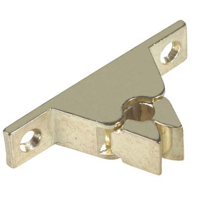 FERMAPORTA A PINZA - OTTONE LUCIDO MM 60X14 H.MM 30