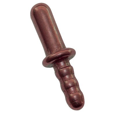 INCONTRO FERMAPORTA A PINZA A PIOMBARE - MM 14X45 OTTONE BRONZATO