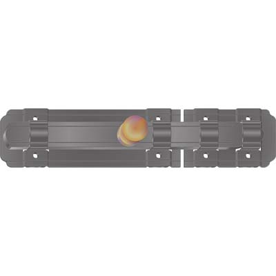 CATENACCIO TRAVERSO A FISSARE SMERALDA DDF - VERN NERO MM 33X157