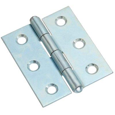CERNIERA MEZZA LARGA 838 VALTOCE - ACCIAIO ZINCATO PERNO FISSO  MM 100X70X1,8
