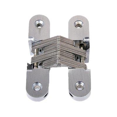 CERNIERE OVALI INVISIBILI A LAMELLE - ACCIAIO NICHELATO MM 95,3X19 CF=PZ 2