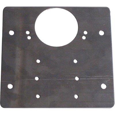 PIASTRA RIPARAZIONE X CERNIERE INCASSO 645 MINUTEX - ACCIAIO ZINCATO MM 90X90 SP. MM 1+FORO D.MM 35