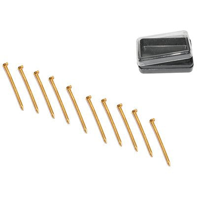 CHIODINO X GANCIO QUADRO AD X PRONTY - FERRO OTTONATO MM 1,4 H.MM 25 CF=PZ 100
