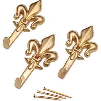 GANCIO QUADRO GIGLIO PRONTY - FERRO ORO MM 47 CF=PZ 3