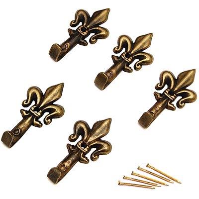 GANCIO QUADRO GIGLIO PRONTY - FERRO BRONZO MM 33 CF=PZ 5