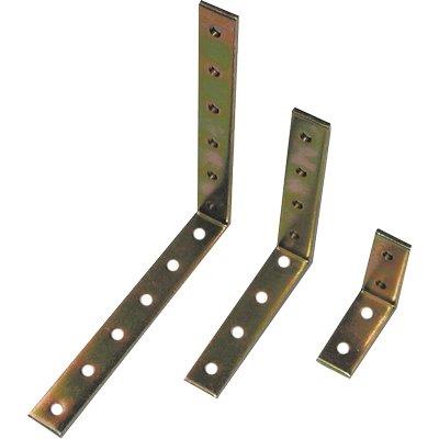 ANGOLARE GAZEBO RINFORZO PIEGATO 90° PESANTE 867 - ZINCATO GIALLO S.MM 4,0 MM 100X100X20