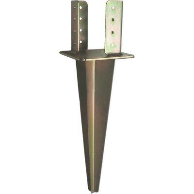 SUPPORTO GAZEBO QUADRO A CONFICCARE 955 - ZINCATO GIALLO S.MM 4,0 MM  70X70