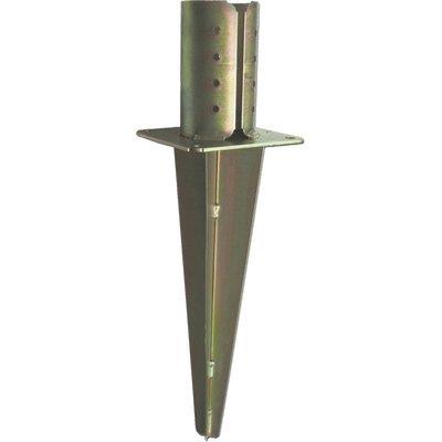 SUPPORTO GAZEBO TONDO A CONFICCARE 956 - ZINCATO GIALLO S.MM 4,0 MM  80
