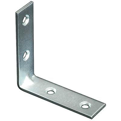 LASTRINA 4 FORI ANGOLARE - ZINCATA S.MM 2,0 CF=PZ 100 CM  3X3X1,5