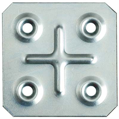 GIUNZIONE 4 FORI DRITTA 8/117 - ZINCATA S.MM 1,0 CF=PZ 100 CM 4,5X4,5