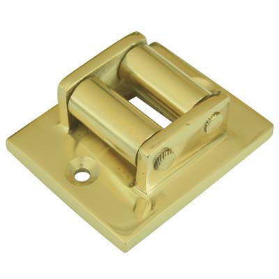 GUIDACINGHIA A RULLI FORI VERTICALI COTTALI - OTTONE LUCIDO MM 45X60
